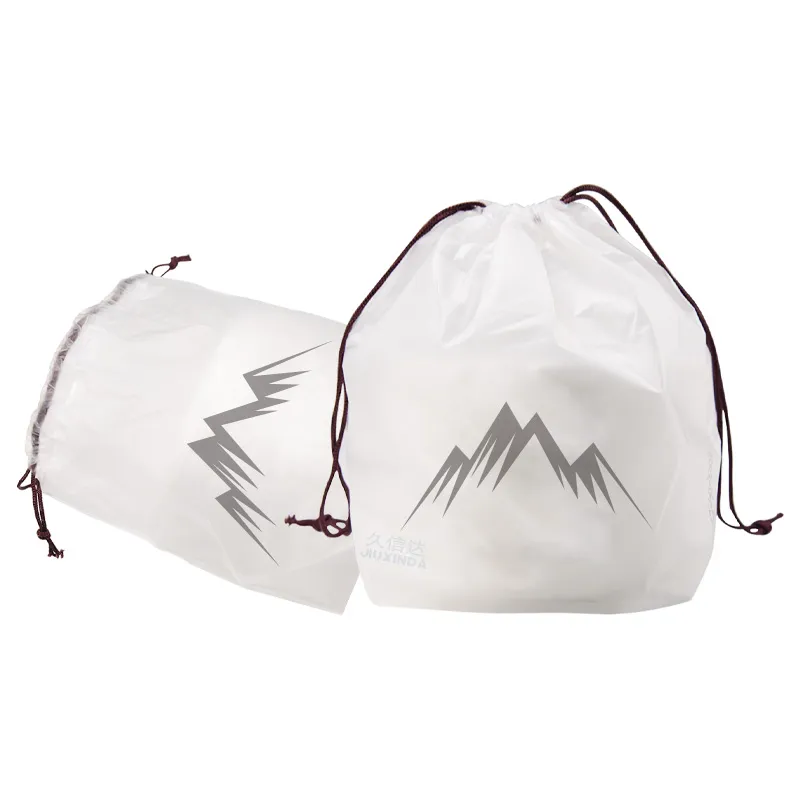 Facial Cleansing Cloths  CPE Frosted Drawstring Bag