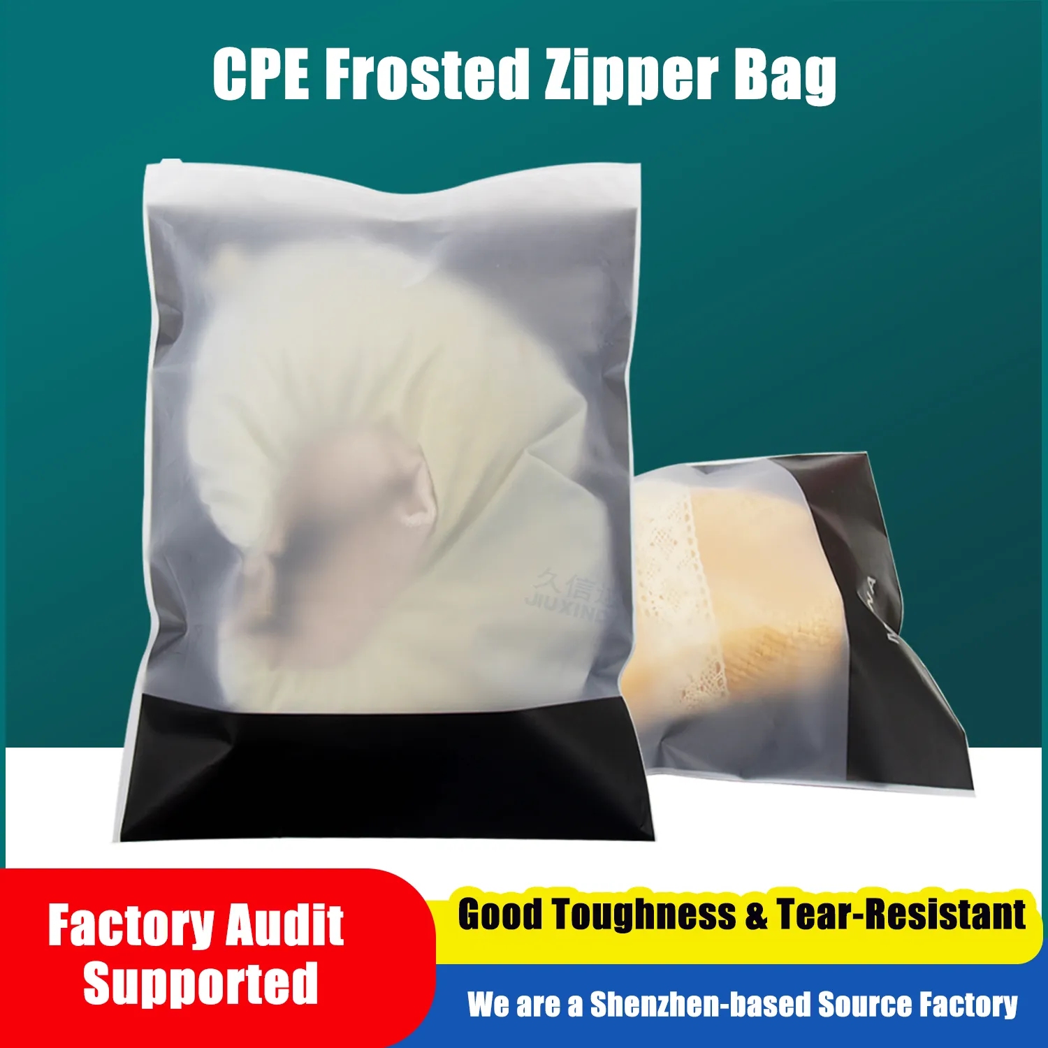 Clothing U-shaped Pillow - CPE Packaging Zipper Bag