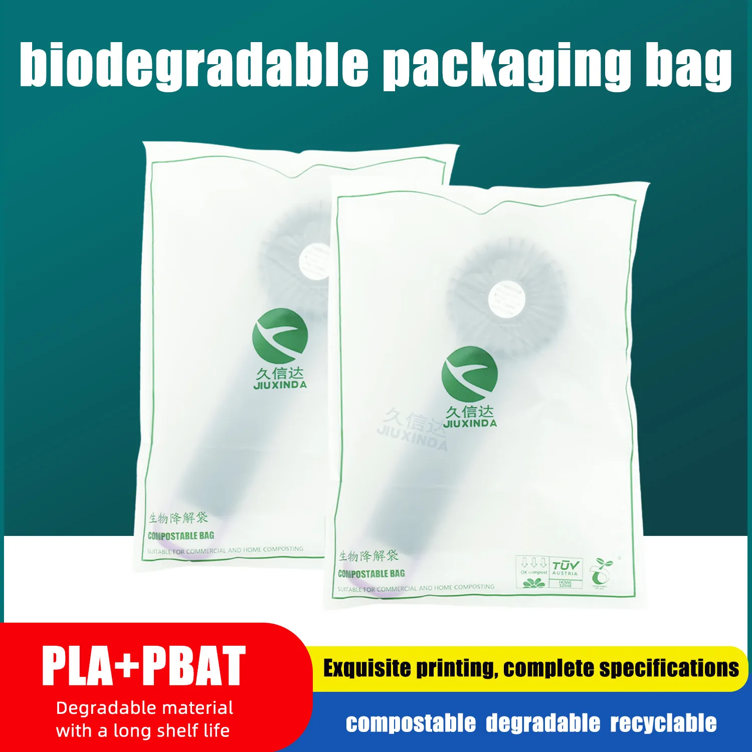 Fan Packaging Degradable Self-Adhesive Bag