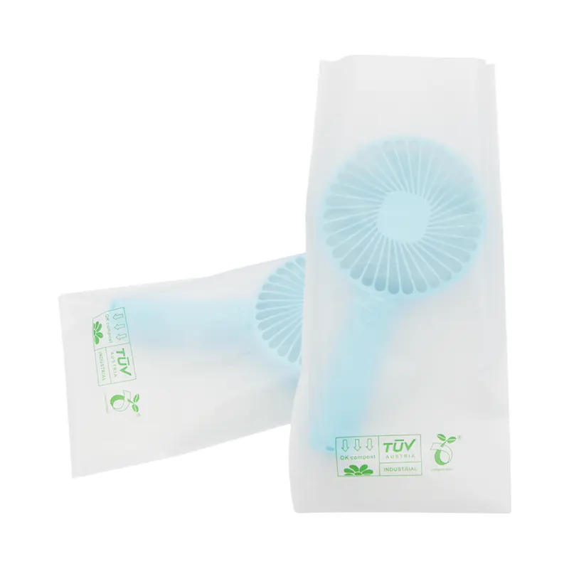 Custom Biodegradable Self-Adhesive Flat Bags Eco Friendly Packaging for 3C Elect