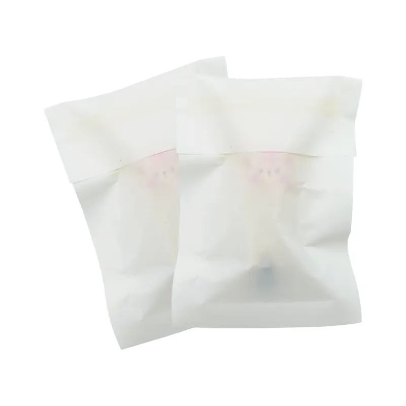 White Kraft Paper Bags with Self Adhesive Destructive Seal for Nail Clippers